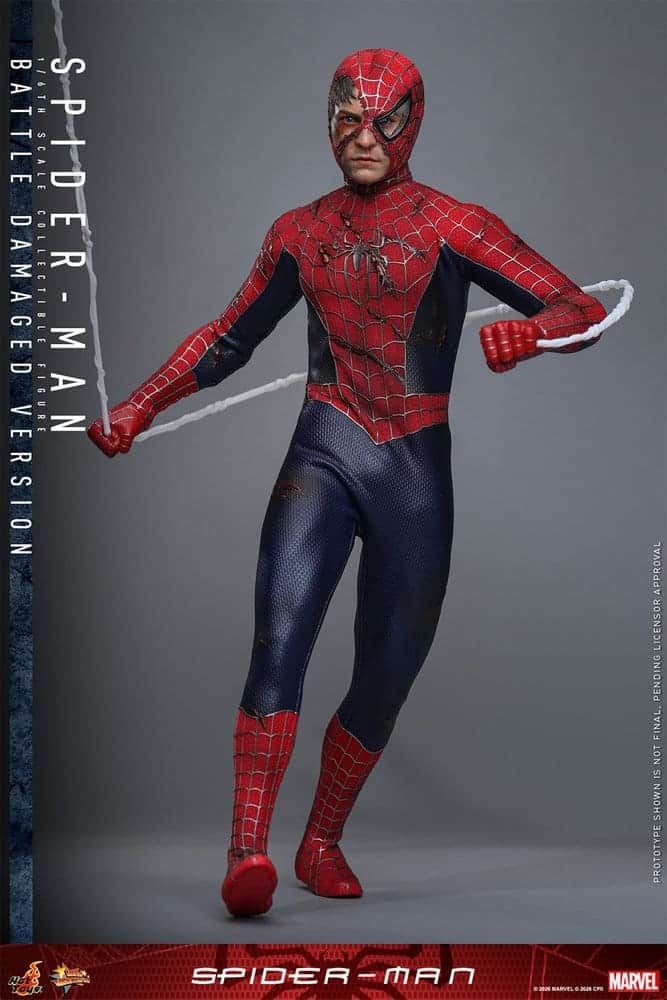 Hot Toys 1/6th - Spider-Man (Battle Damaged) - Image 2