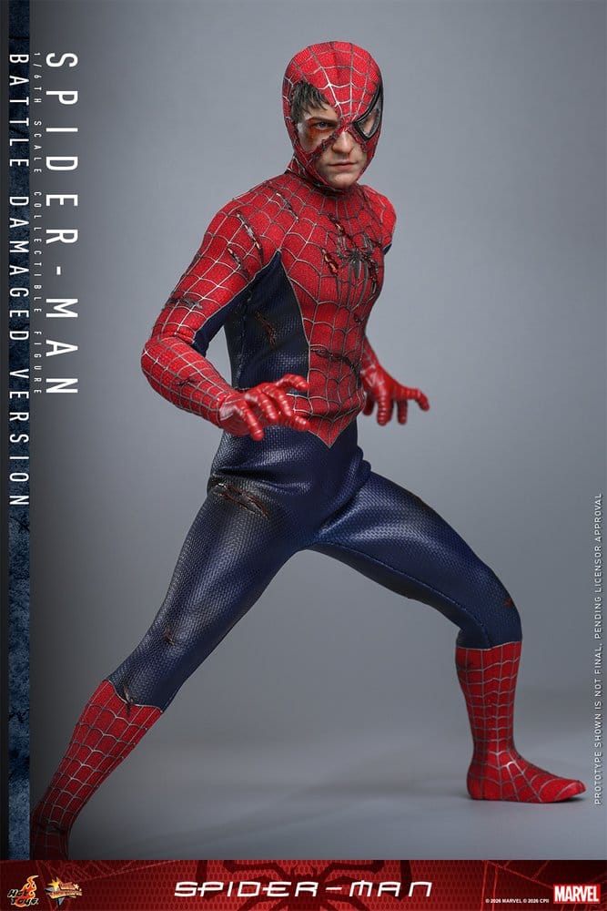 Hot Toys 1/6th - Spider-Man (Battle Damaged) - Image 4