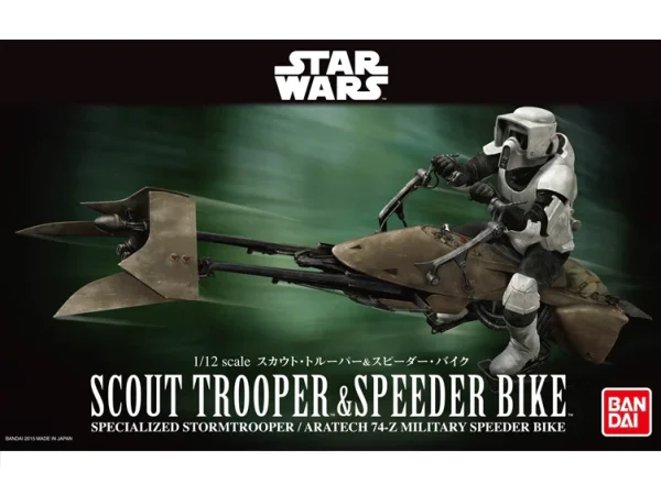 Bandai - 1/12 Scout Trooper and Speeder Bike