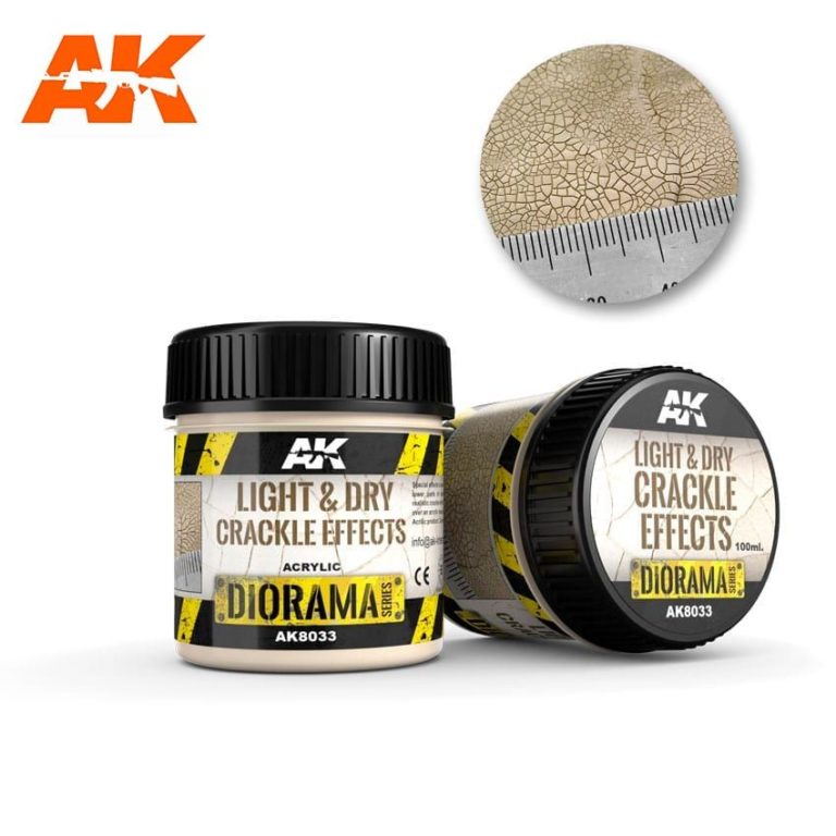AK Interactive - Light & Dry Crackle Effects (100ml)