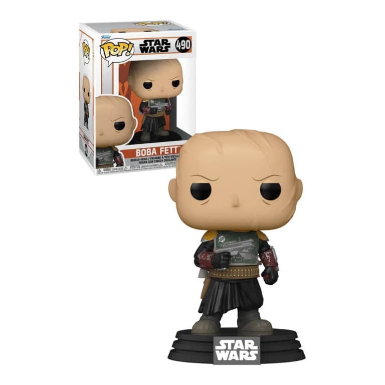 Funko POP! Boba Fett 490 (without helmet) & FREE Protector Case