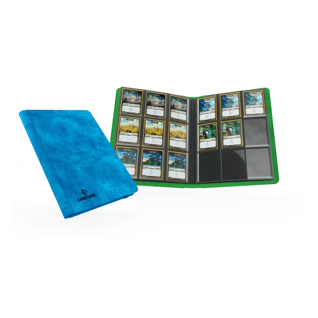 thumbnail image 2 of Zip-Up Card Album 8-Pocket Green - Holds 160 Cards With Side-Loading Pages 2 of 14