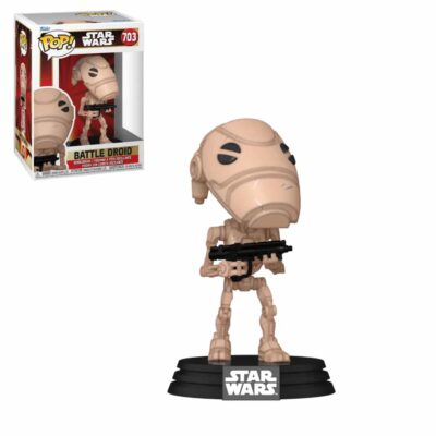 Funko POP! Battle Droid (703) & FREE Protector Case