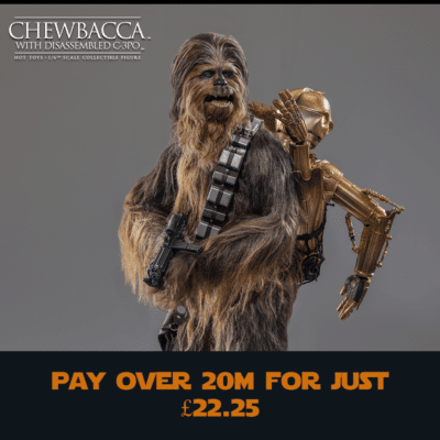 Hot Toys 1/6th - Chewbacca with Disassembled C-3PO
