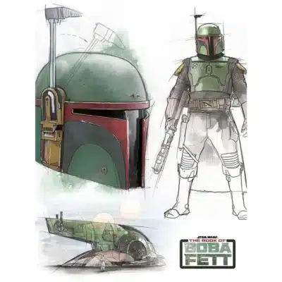 Star Wars Art - Boba Fett (30x40cm) Canvas