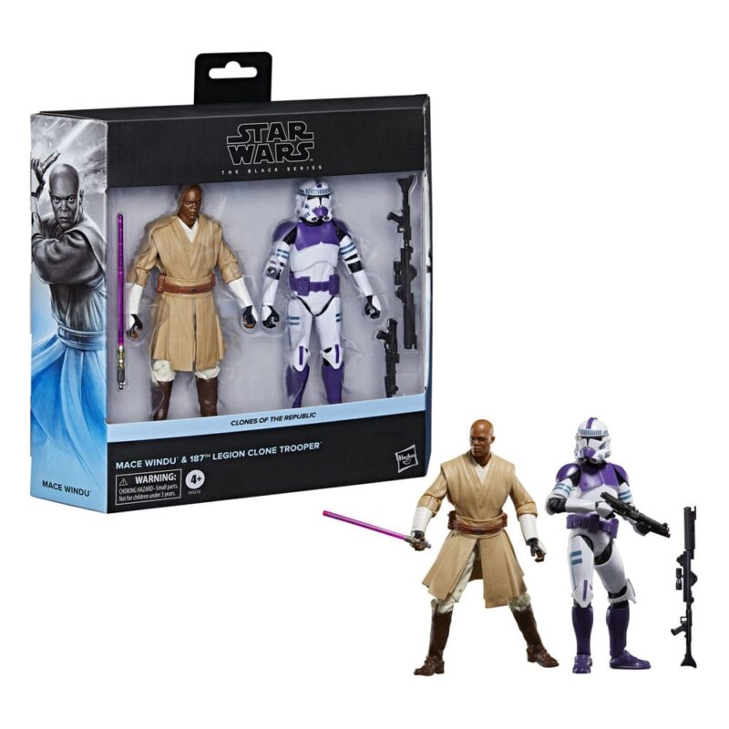 Star Wars The Black Series - Mace Windu & Clone Trooper (Star Wars: The Clone Wars) - Image 4