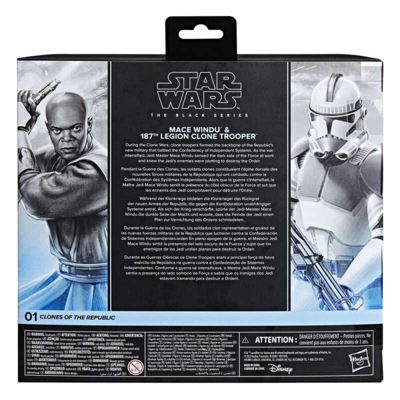 Star Wars The Black Series - Mace Windu & Clone Trooper (Star Wars: The Clone Wars) - Image 7
