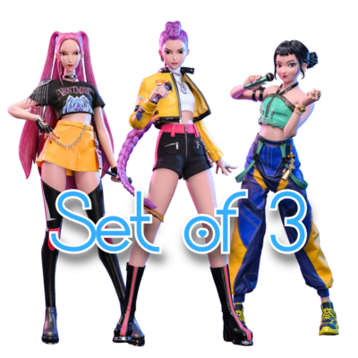 Hot Toys 1/6th - KPop Demon Hunters - Bundle Set of 3 (Rumi, Mira & Zoey)