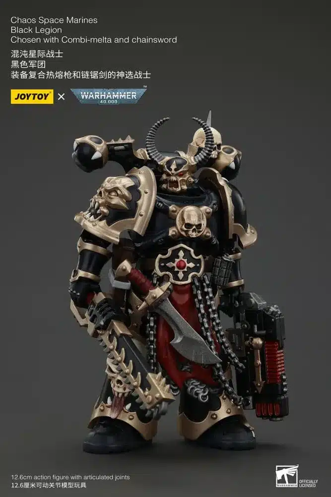 Joy Toy - Warhammer - Black Legion Chosen with Combi-melta and chainsword - Image 7