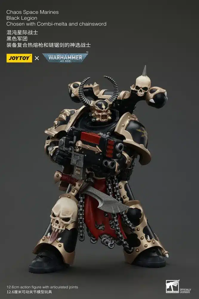 Joy Toy - Warhammer - Black Legion Chosen with Combi-melta and chainsword - Image 6