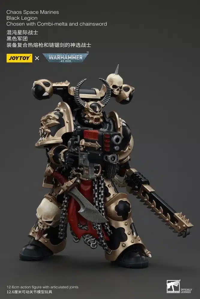 Joy Toy - Warhammer - Black Legion Chosen with Combi-melta and chainsword - Image 5