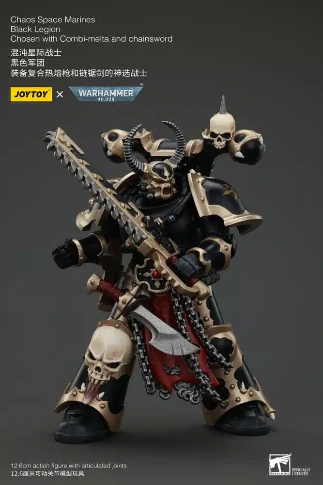 Joy Toy - Warhammer - Black Legion Chosen with Combi-melta and chainsword - Image 4