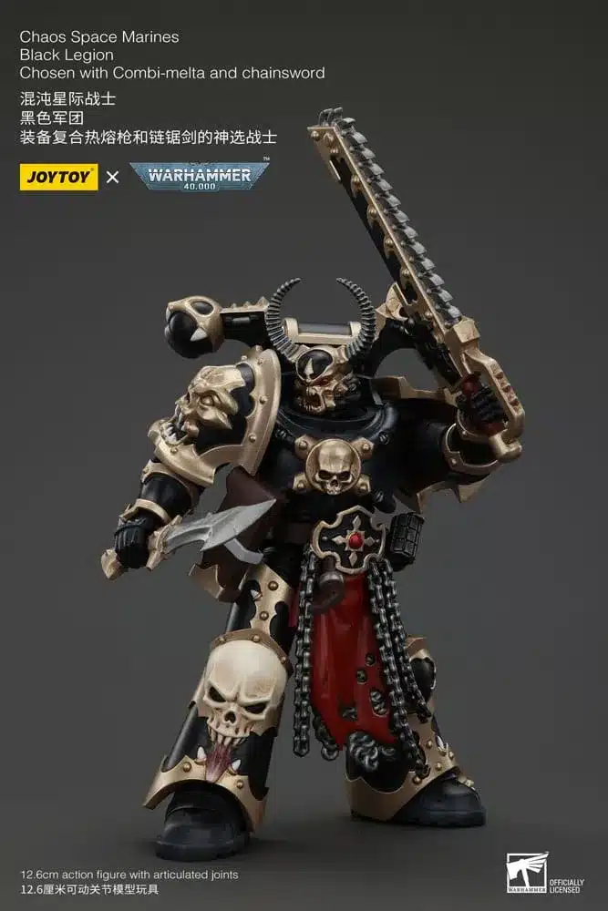 Joy Toy - Warhammer - Black Legion Chosen with Combi-melta and chainsword - Image 3