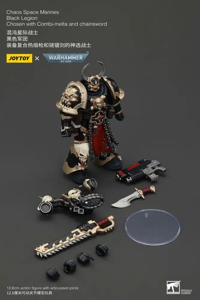 Joy Toy - Warhammer - Black Legion Chosen with Combi-melta and chainsword - Image 2