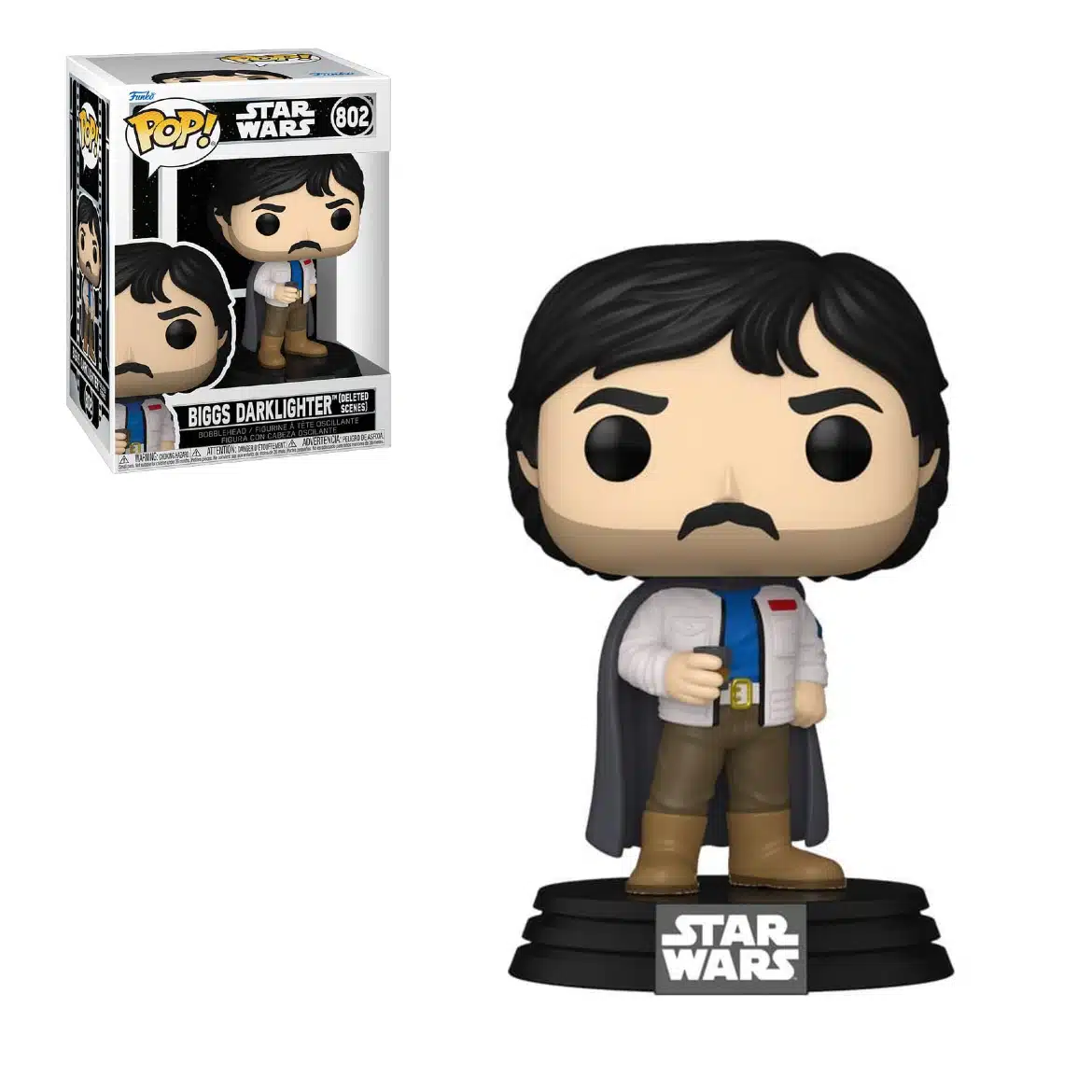 Star Wars POP! Biggs Darklighter & FREE Protector Case (802)
