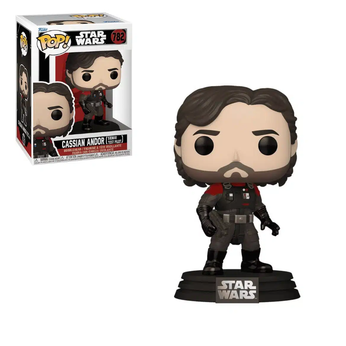 Star Wars POP! Cassian Andor (Sienar Pilot) & FREE Protector Case (782)