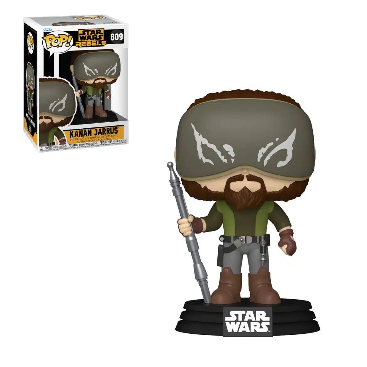 Star Wars POP! Kanan Jarrus & FREE Protector Case (809)