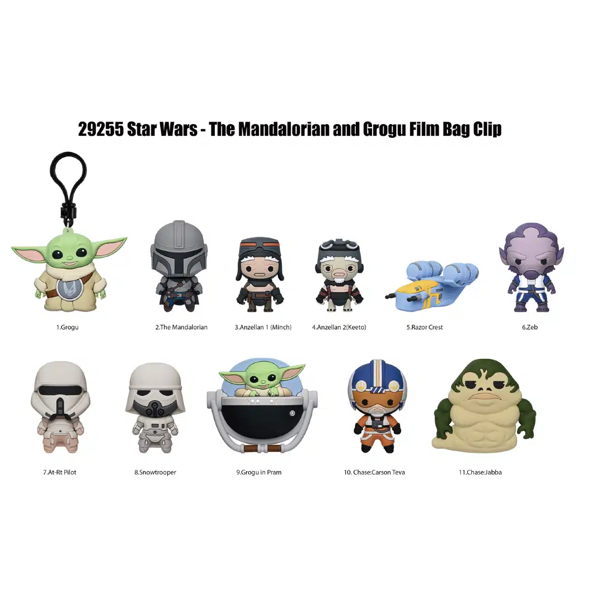 Star Wars - Mandalorian PVC Bag Clips