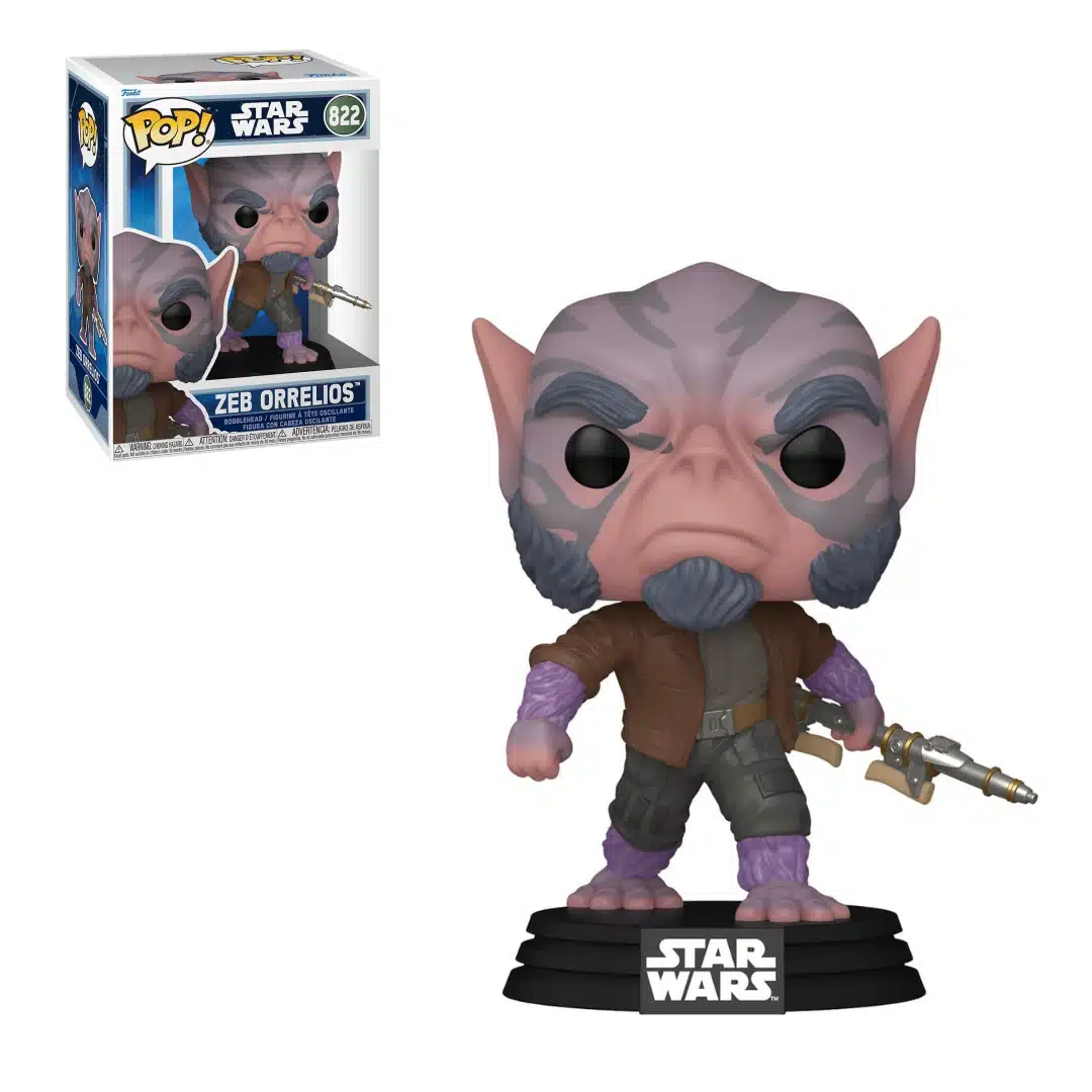 Star Wars POP! Zeb Orrelios & FREE Protector Case (822)
