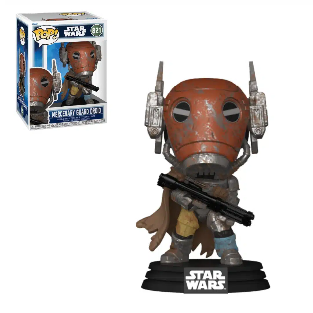 Star Wars POP! Mercenary Droid & FREE Protector Case (821)