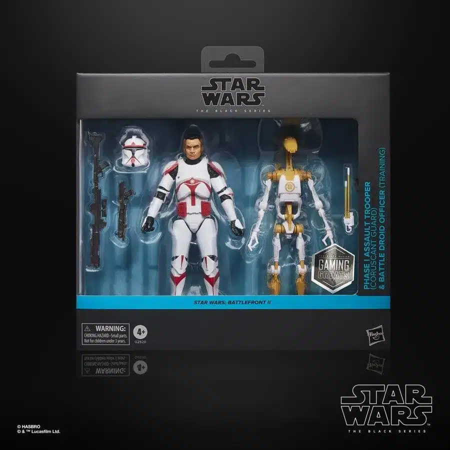 Star Wars Black Series - Phase I Assault Trooper & Battle Droid Office 2 Pack