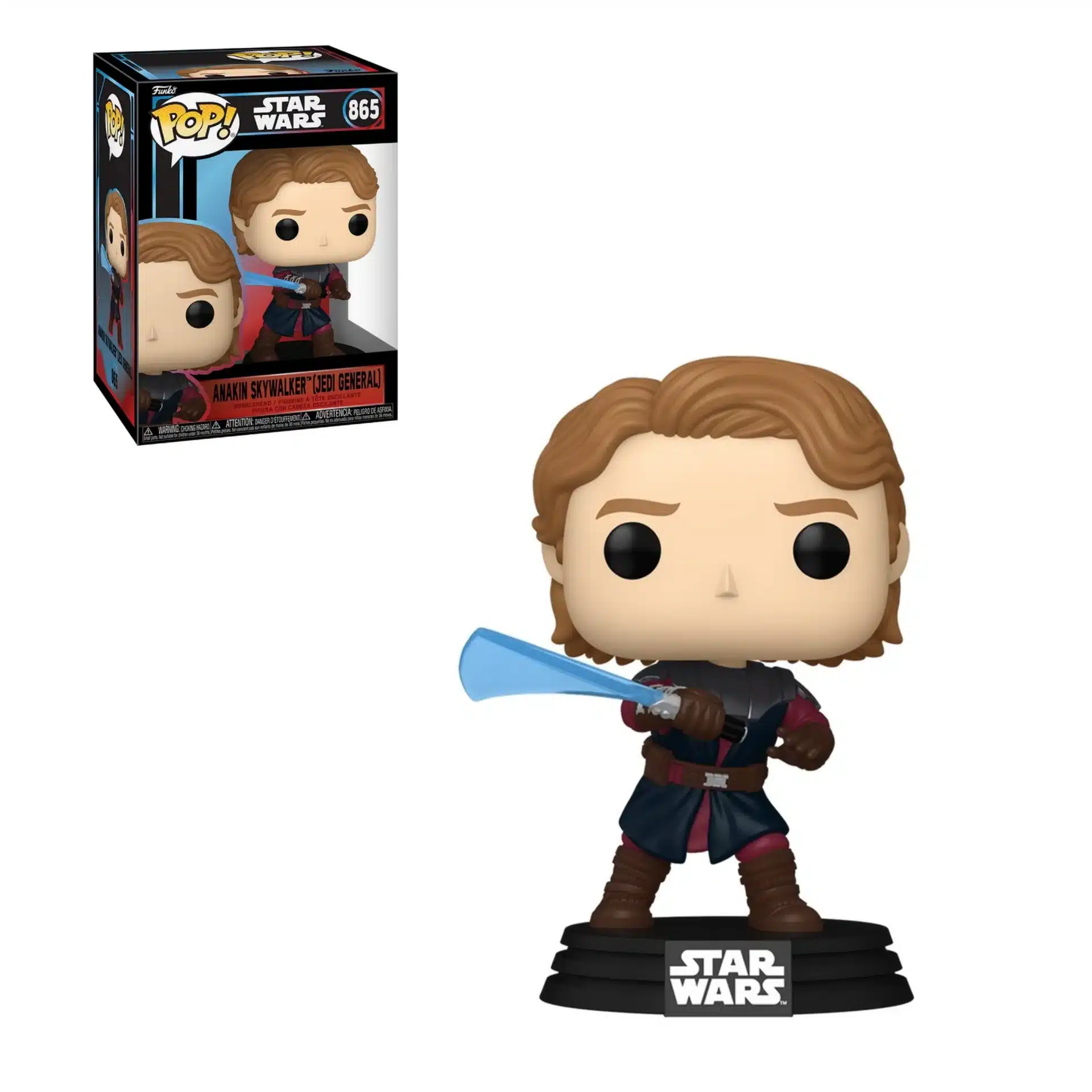 Star Wars POP! Anakin Skywalker (Jedi Gneral) & FREE Protector Case (865) (Copy)